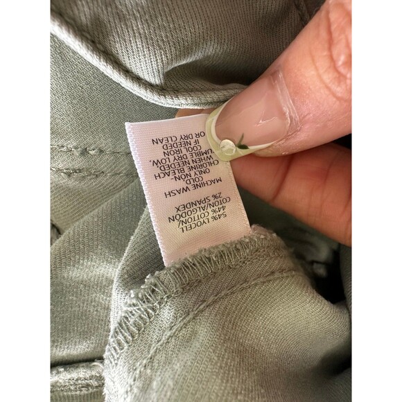 Ann Taylor LOFT Marisa Skinny Fit Utility Zip Pistachio Crop Denim Jeans Pants 8 - Picture 5 of 5